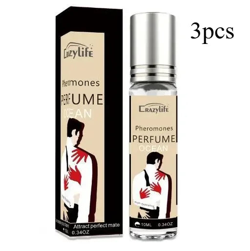 3pcs KAKOU Upgraded CARDIAC SIGNAL DANGEROUS LIAISONS Erotic REFRESH Pheromone Perfume Roller Ball Fragrance Spray for Men Women