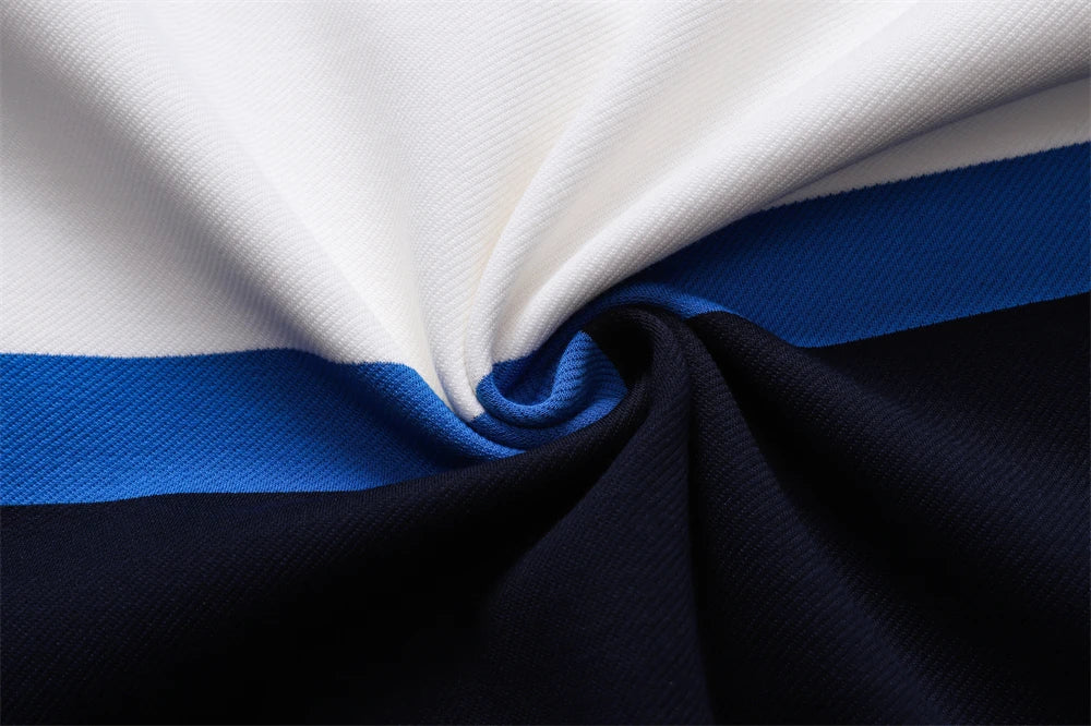 TACE&SHARK Stand Collar Polo Shirt