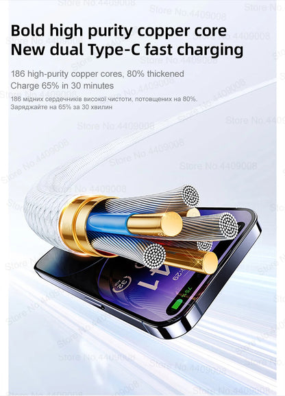 35W USB-C Fast Charger with Cable – Compatible with iPhone 11/12/13/14/15 Series