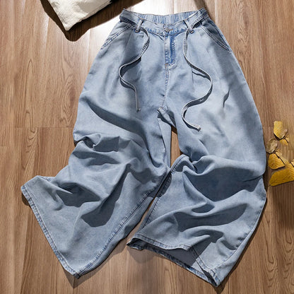 Thin Ice Silk Wide Leg Jeans