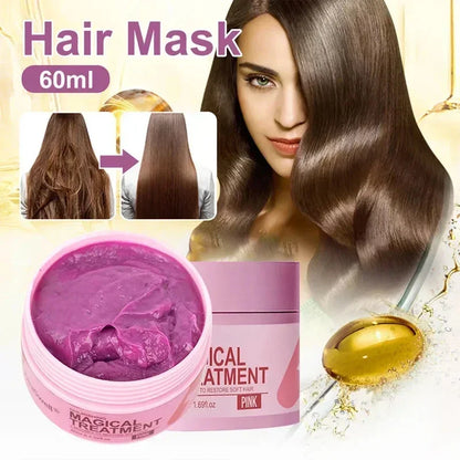 5 Seconds Magical Keratin Hair Mask Repair Damaged Hair Frizzy Soft Smooth Shiny Deep Moisturizing Nourish Hair Root Beauty Care