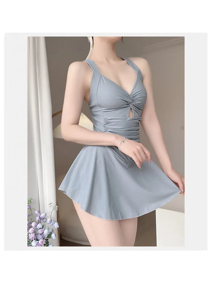 Hanging Neck Sweet Cute Swimwear Set