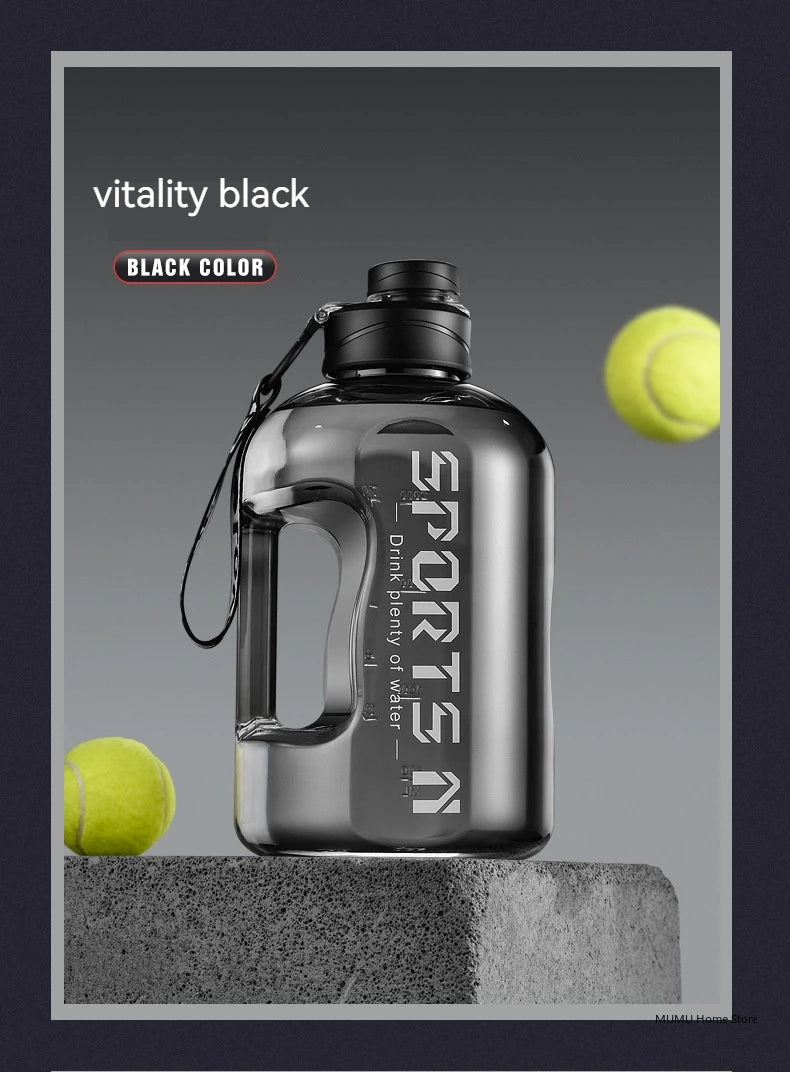 1.7L/2.7L/4L/5L Large Capacity Sports Water Bottle – Gym, Camping & Fitness Hydration Jug