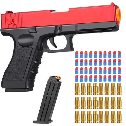 Shell Ejecting Toy Pistol – Safe Soft Bullet Blaster for Kids