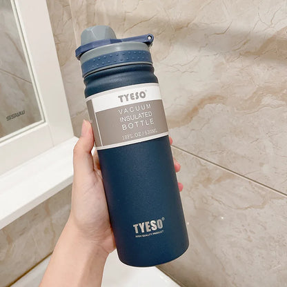 Tyeso 530/750ML Thermos Bottle Stainless Steel Vacuum Flask Travel Cup Insulated Water Bottle Sport Thermal Mug Hot & Cold Mug