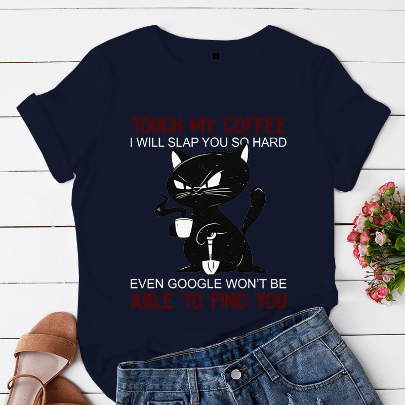 Angry Black Cat T Shirt