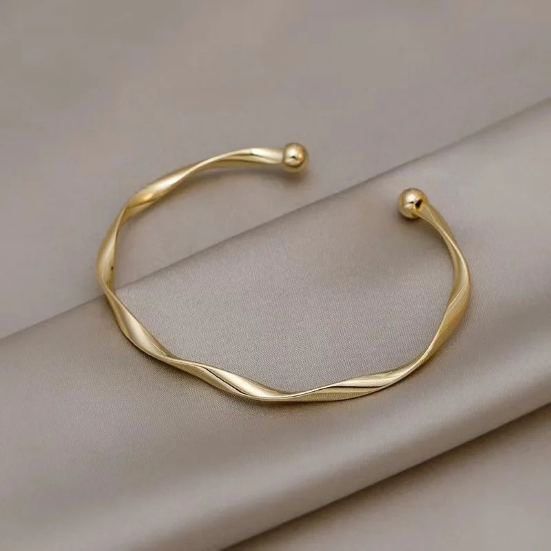 Silver Bracelet Solid Silk Feather Push Pull Bracelet