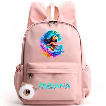 Disney Moana Backpack – Stylish & Practical with Playful Rabbit Ears for Kids and Teens