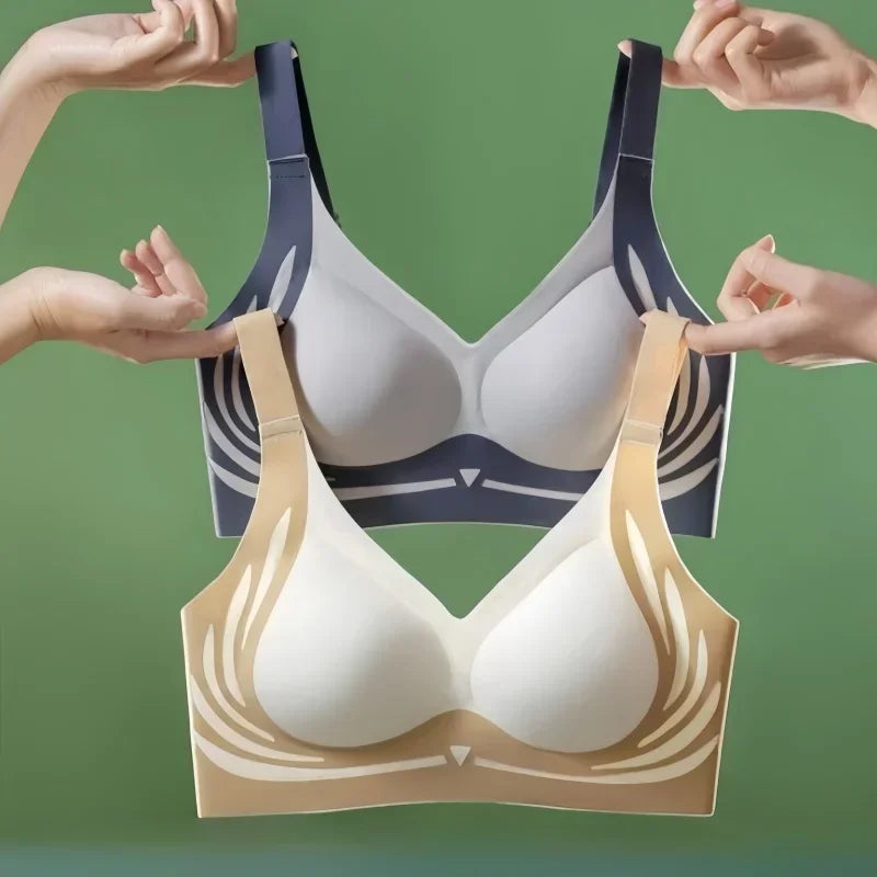 Women's Plus Size Seamless Bra Wide Adjustable Straps