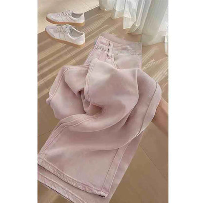 Oversized Thin Ice Silk Jeans