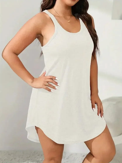 New Summer Women's Plus Size S-8XL U-Neck