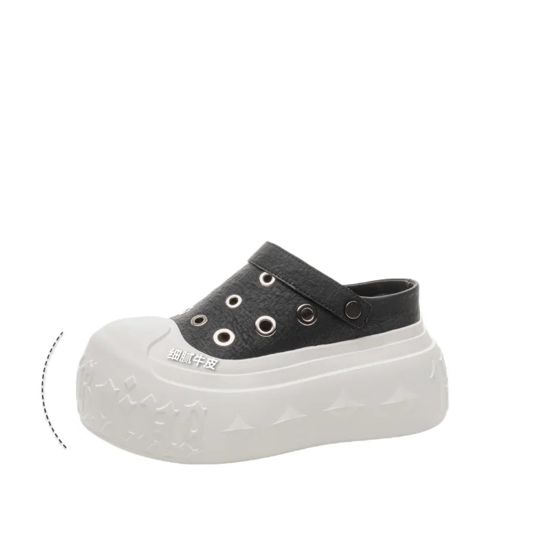 Fujin 9cm Synthetic Microfiber Leather Chunky Sneakers