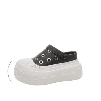 Fujin 9cm Synthetic Microfiber Leather Chunky Sneakers
