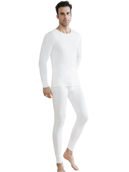 Men’s Premium Thermal Underwear Set – Ultra-Soft Fleece Lined Long Johns | 2-Piece Base Layer for Cold Weather & Outdoor Sports