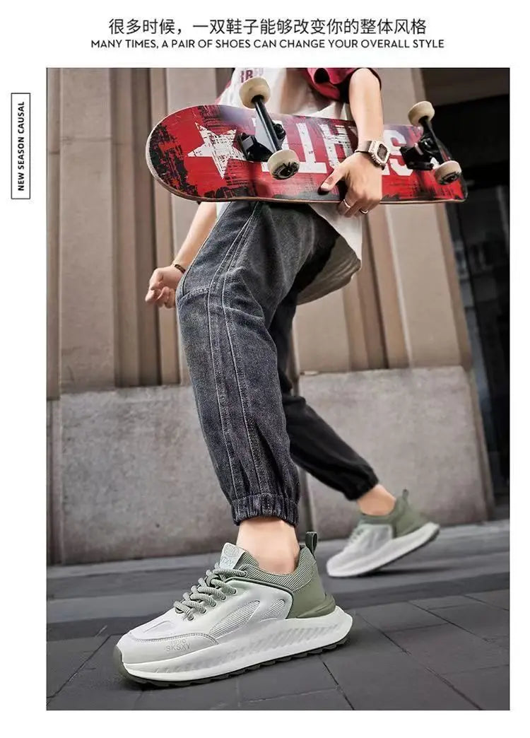 Men's Thick-soled Casual Shoes
