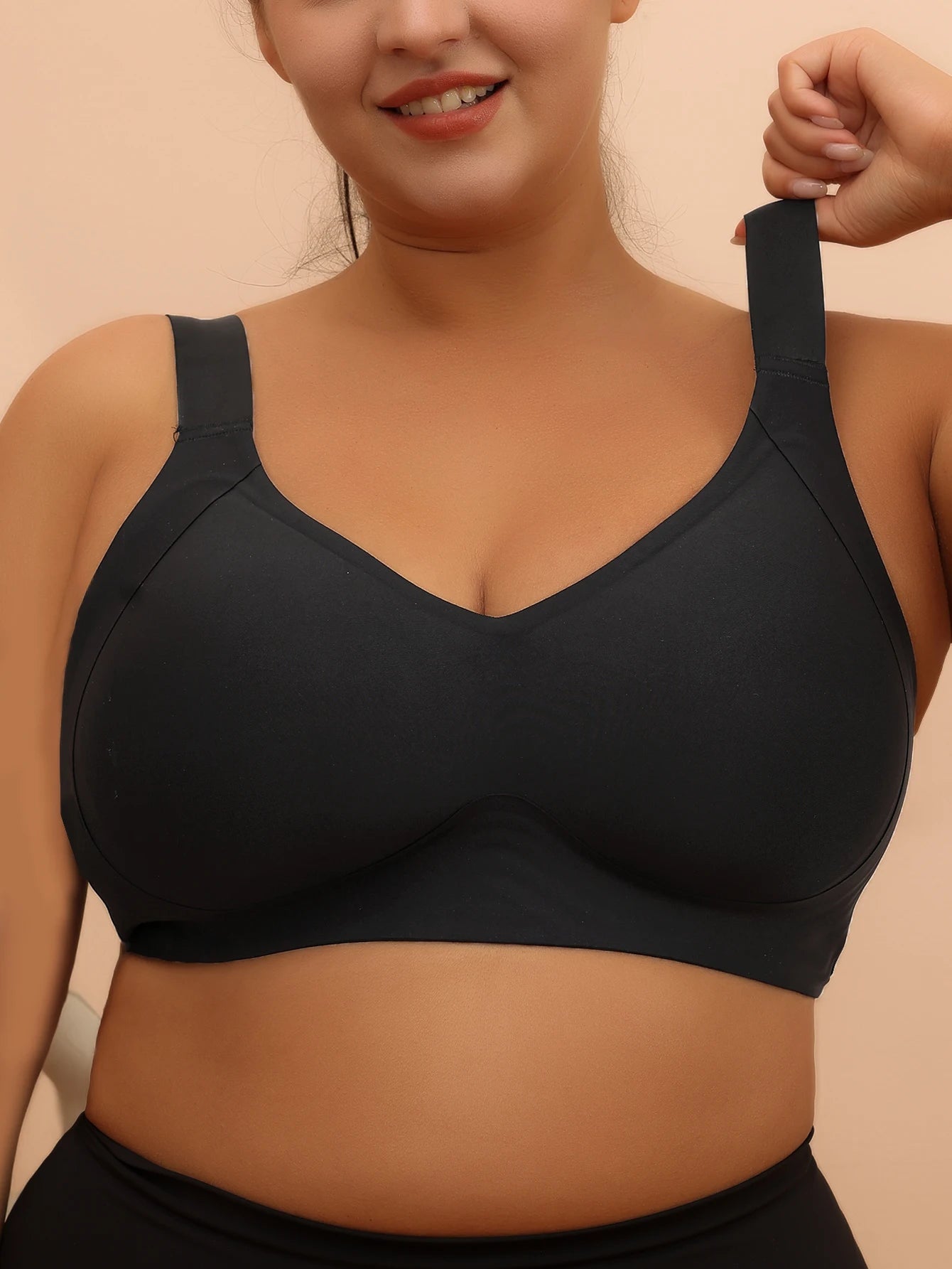 Big breasted sleeping bra for women 6XL without steel