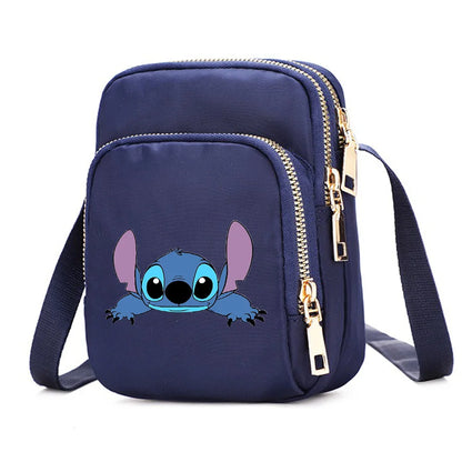 Women Shoulder Bags Lilo Stitch Cell Phone Purse Crossbody