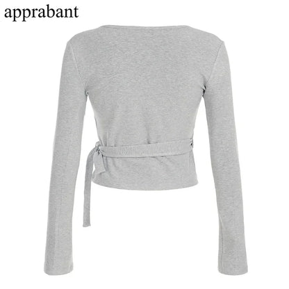 Drawstring High Waist Trousers Set