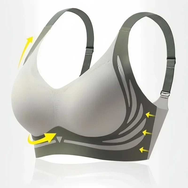 Women's Plus Size Seamless Bra Wide Adjustable Straps
