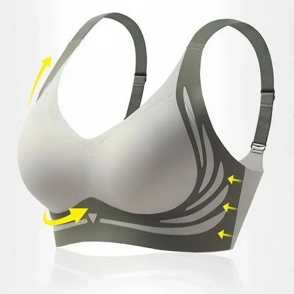 Women's Plus Size Seamless Bra Wide Adjustable Straps