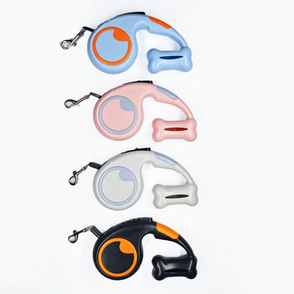 Automatic Retractable Dog Leash – 3M/5M Nylon Traction Lead for Small Pets