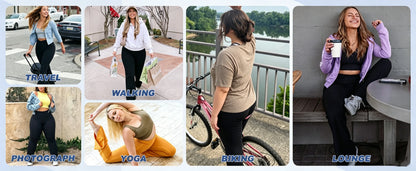 Plus Size Cross Waist Flare Leggings