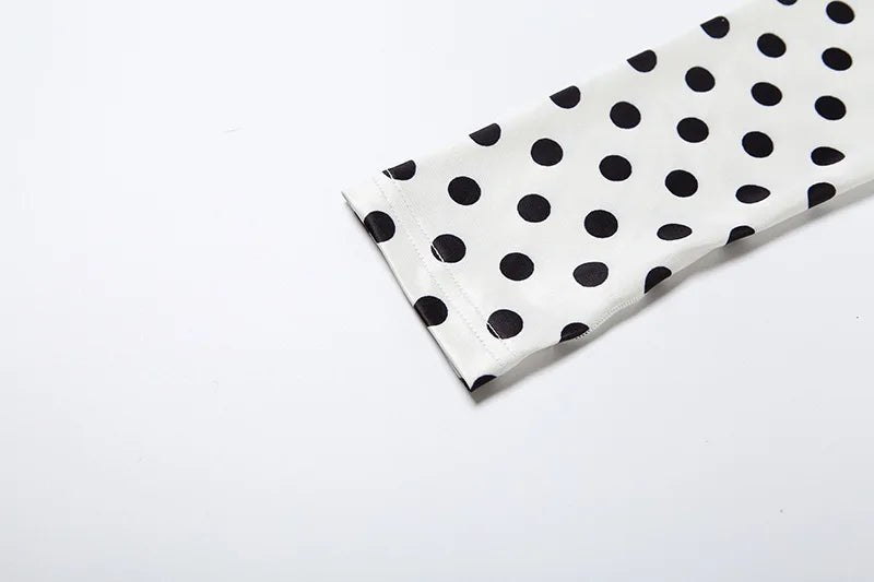 Polka Dot Letter Print 2 Piece Set