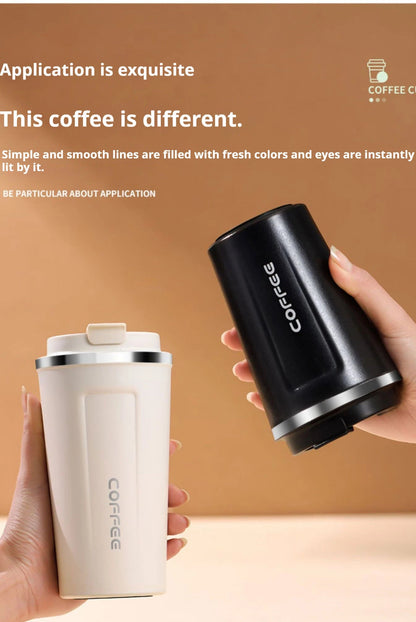 380/510ML Stainless Steel Coffee Mug Portable Tumbler Vacuum Flasks Car Thermal Cup Keeps Cold and Heat Thermal Mug Coffee Cup