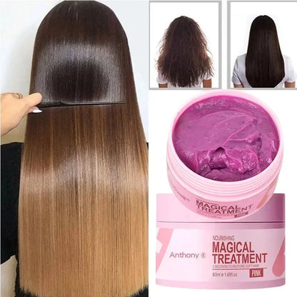 5 Seconds Magical Keratin Hair Mask Repair Damaged Hair Frizzy Soft Smooth Shiny Deep Moisturizing Nourish Hair Root Beauty Care