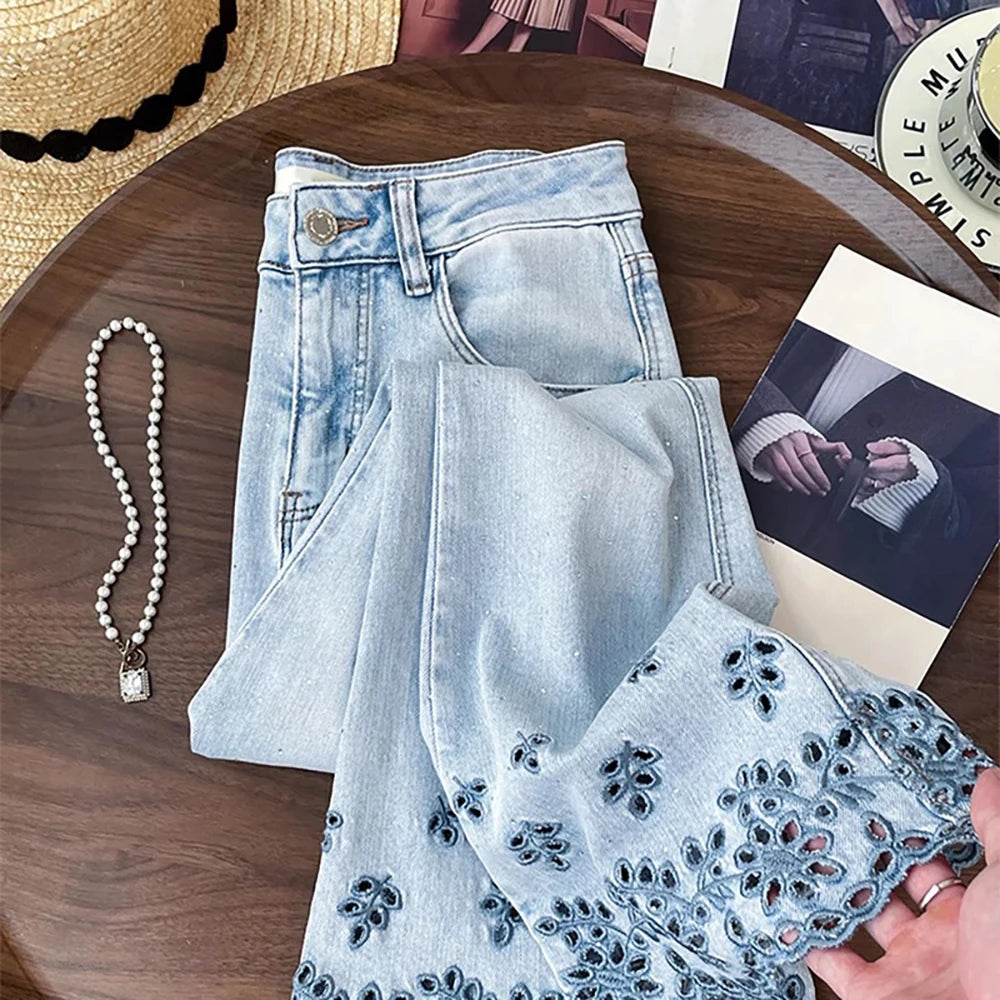 Diamonds Rivet Jeans