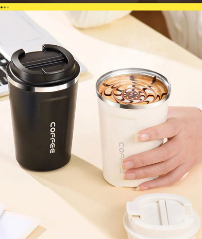 380/510ML Stainless Steel Coffee Mug Portable Tumbler Vacuum Flasks Car Thermal Cup Keeps Cold and Heat Thermal Mug Coffee Cup