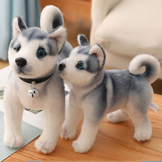 Plush Toys Husky Stuffed Animals Soft Toy Realistic Huskies Chubby Anime Pillow Soft Siberian Husky Toy Plush Cute For Kid Gift