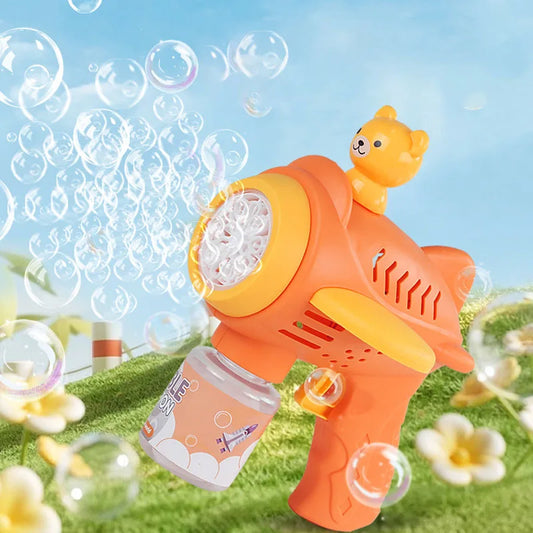 Little Bear Toy Bubble Gun Machine Automatic