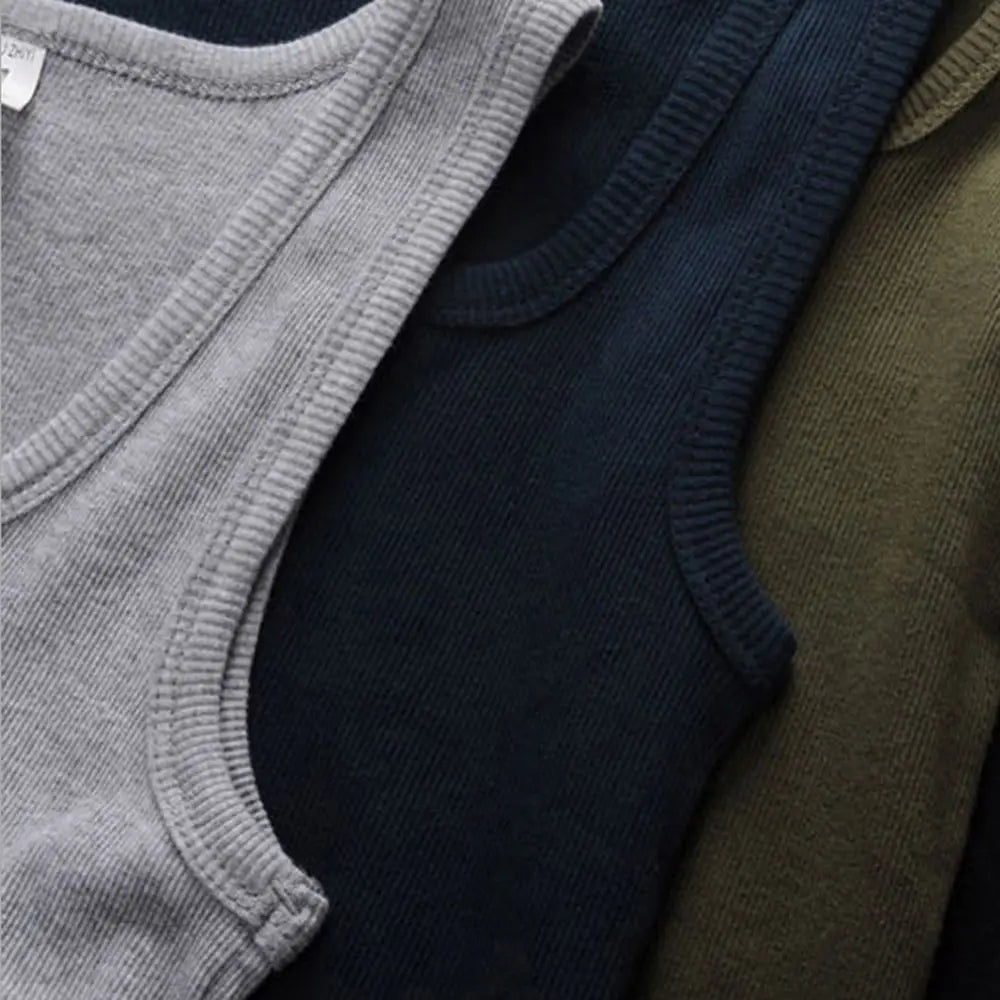 3pcs/lot Cotton Mens Tank Tops Sleeveless
