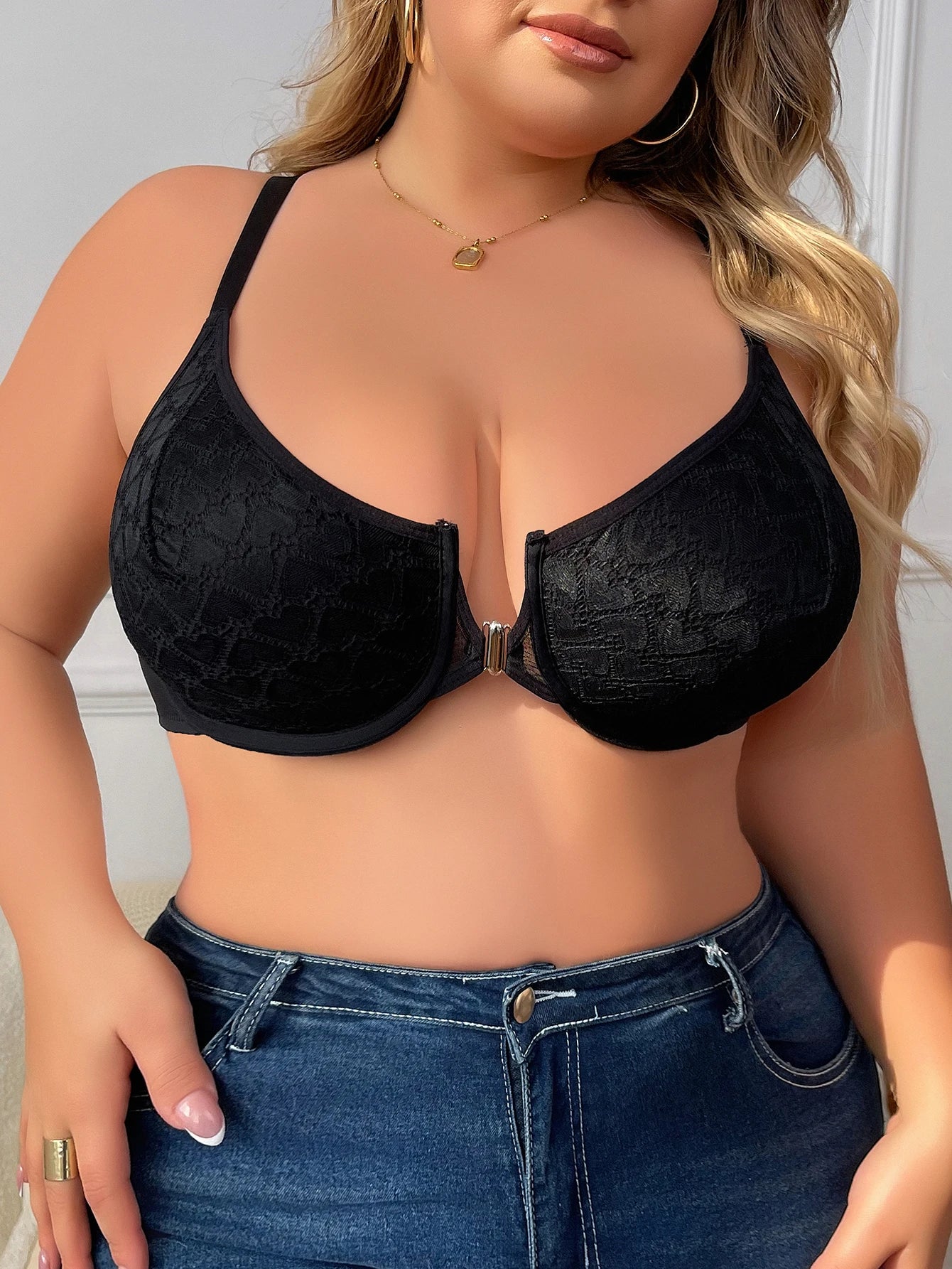 Women's Plus Size Underwear Front Button