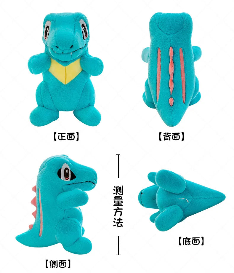 45cm Pokemon Small Saw Alligator Plush Toy Cute Cartoon Soft Stuffed Animal Pokemon Crocodile Doll Children's Doll Birthday Gift