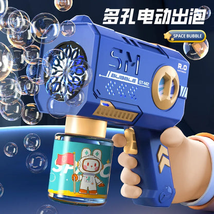 Astronaut Electric Automatic Light Bubble Machine Bubbles Gun