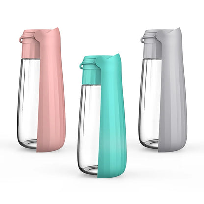 Portable Foldable Dog Water Bottle – 550ml Travel Pet Dispenser for Hiking, Walking, and Outdoor Use
