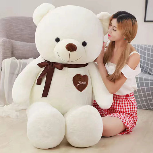 Giant Bear Stuffed Animal Toy Anti-Wrinkle Plush Baby Soothe Company Doll for Claw Machine Grabber Doll