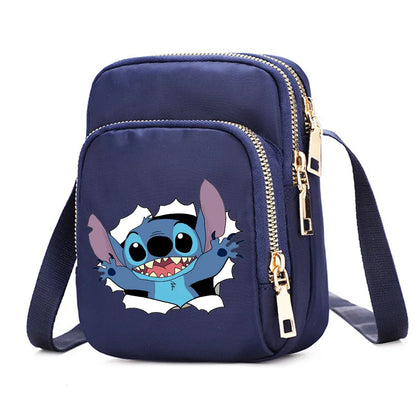 Women Shoulder Bags Lilo Stitch Cell Phone Purse Crossbody