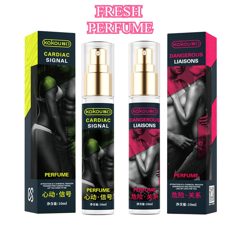 3pcs KAKOU Upgraded CARDIAC SIGNAL DANGEROUS LIAISONS Erotic REFRESH Pheromone Perfume Roller Ball Fragrance Spray for Men Women