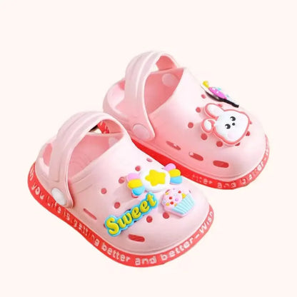 Cartoon Hole Sandals for Kids – Soft EVA Summer Slippers for Boys & Girls