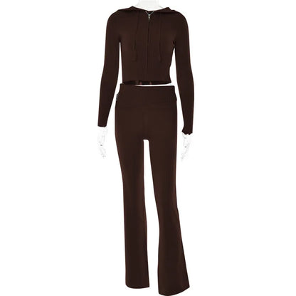 Apprabant Rib Knitted Two Piece Set