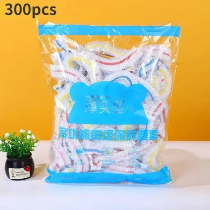 50/100/200pcs Disposable Food Cover Plastic Bags For Fruit Vegetable Fresh-Keeping Food Packaging Bags Storage Bag Bowl Cover