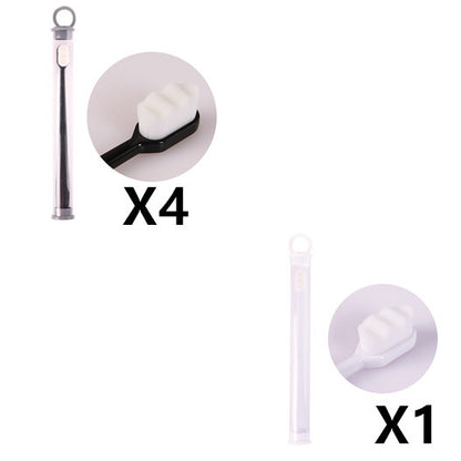 Ultra-Fine Toothbrush – Super Soft Bristle Deep Cleaning Brush for Sensitive Gums, Portable Oral Care Travel Set