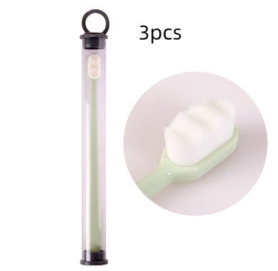 Ultra-Fine Toothbrush – Super Soft Bristle Deep Cleaning Brush for Sensitive Gums, Portable Oral Care Travel Set