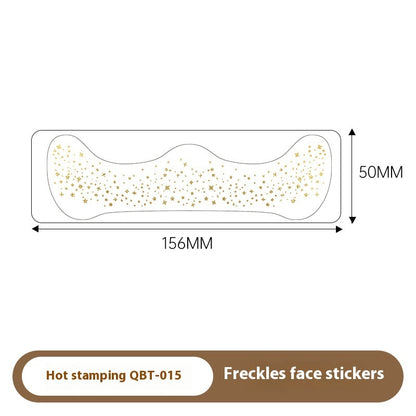 Gilding Freckle Tattoo Sticker – European and American Style Glitter Face Stickers, Waterproof Temporary Tattoos for Makeup and Party Looks