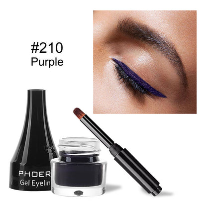 PHOERA Ten-Color Eyeliner – Long-Lasting Precision Liquid Eyeliner Pen, Available in 10 Bold Shades
