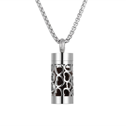 Aromatherapy Stainless Steel Pendant Perfume Diffuser Necklace